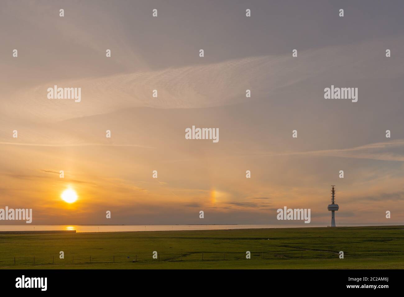 Île de Neuwerk en mer du Nord, dans la mer des Wadden, État fédéral de