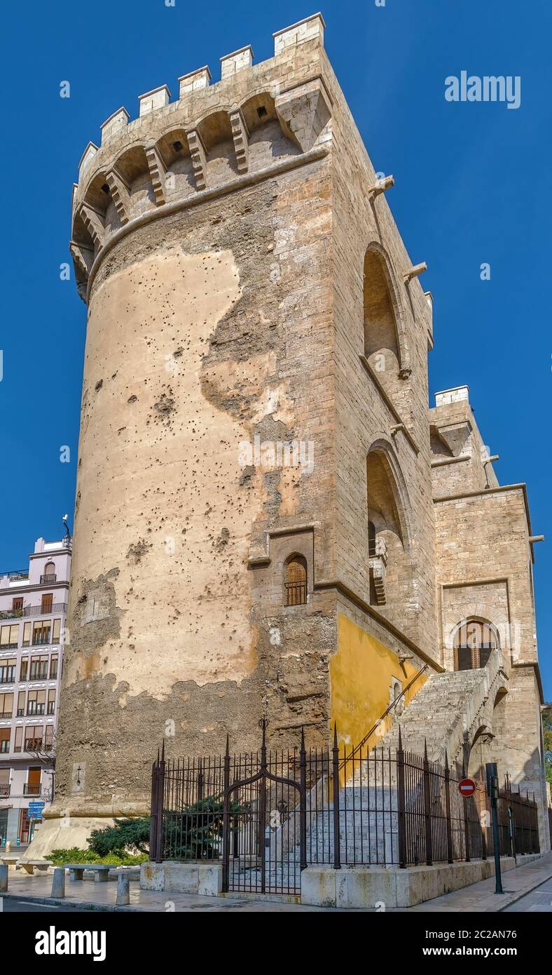 Tours quart, Valence, Espagne Banque D'Images