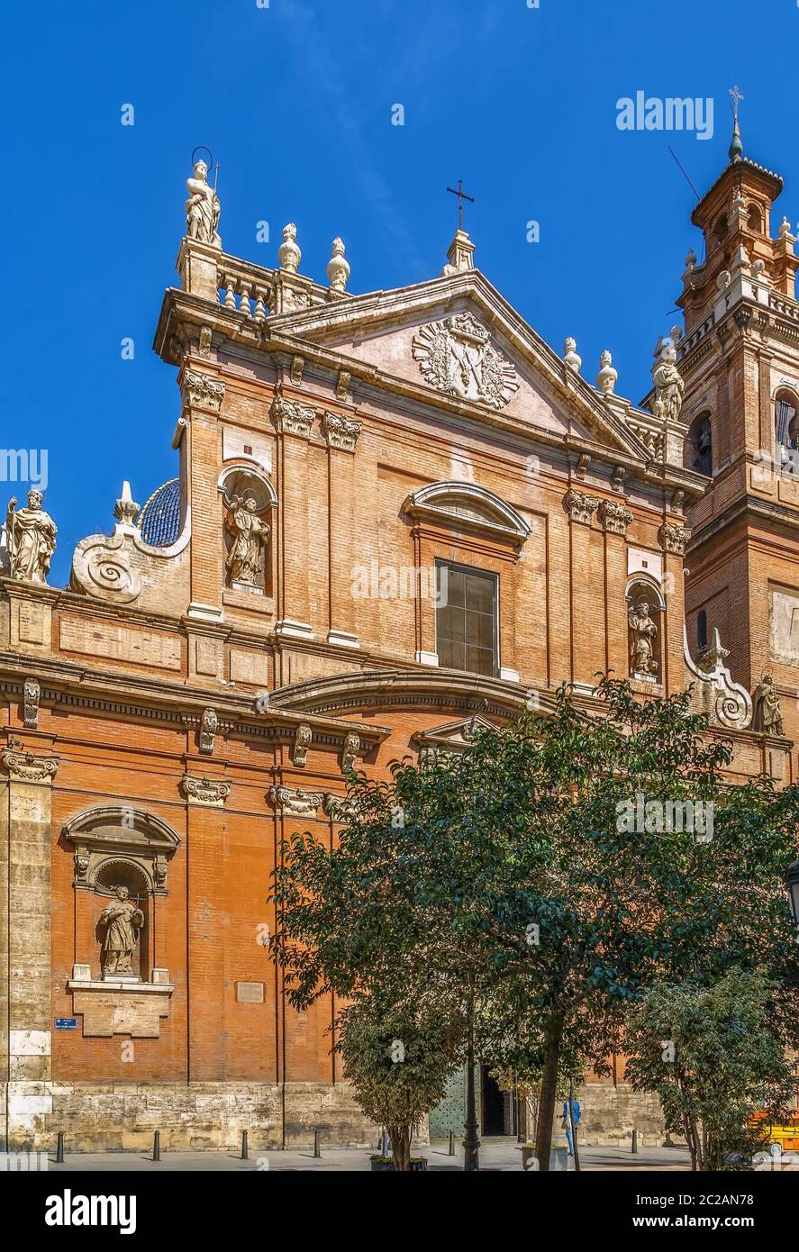 Santo Tomas Apostol et S.Felipe Neri, Valence Banque D'Images