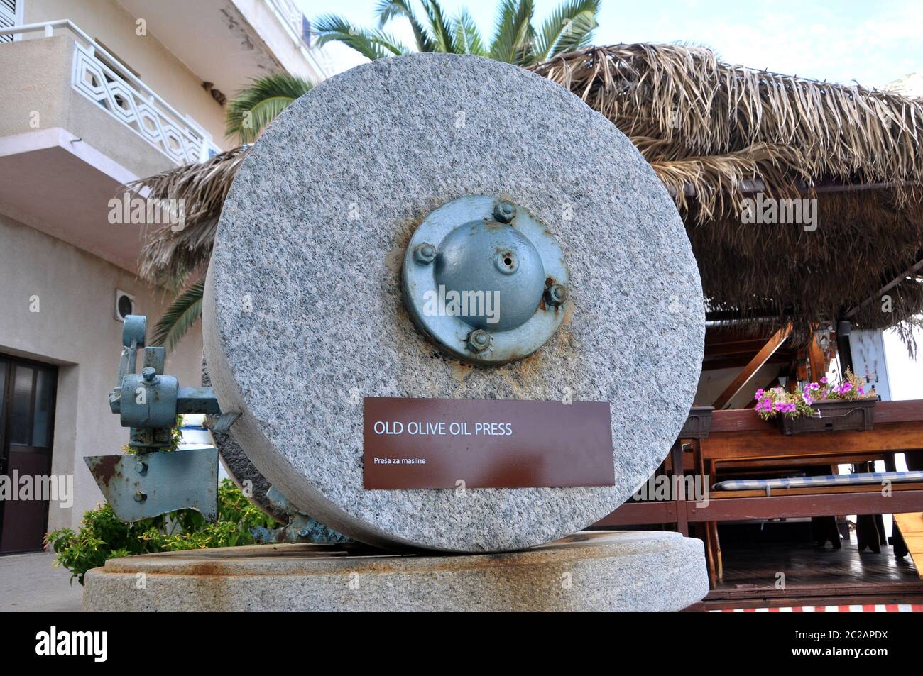 Moulin à huile à Igrane Banque D'Images