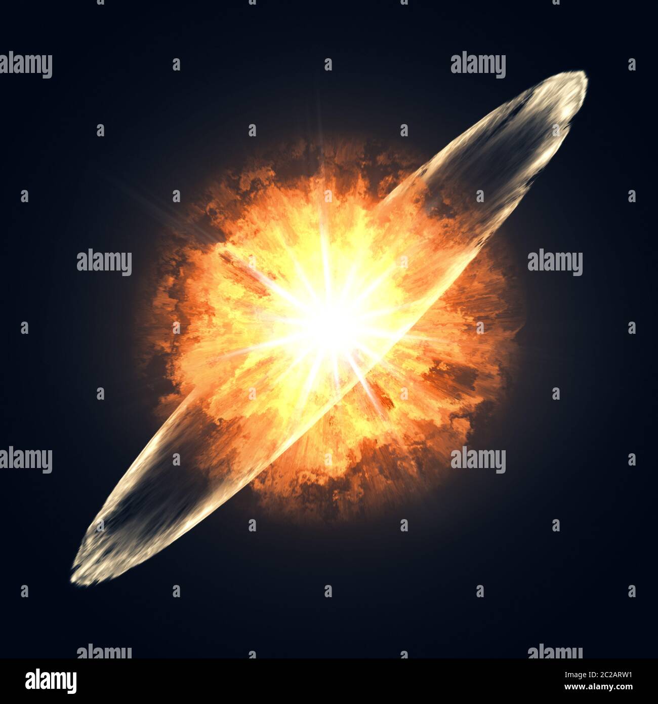 explosion de supernova dans l'espace Banque D'Images