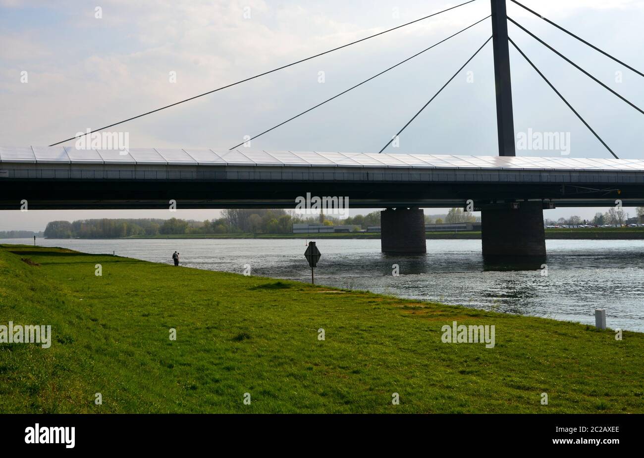 Pont sur le rhin Banque D'Images