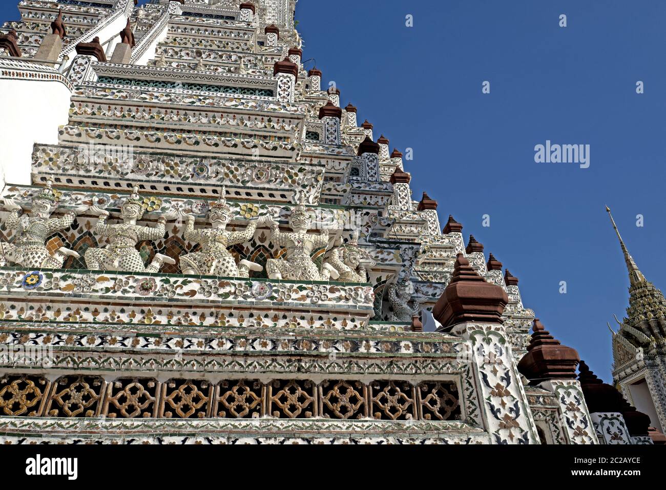 Temple bouddhiste Wat Arun à Bangkok. Banque D'Images