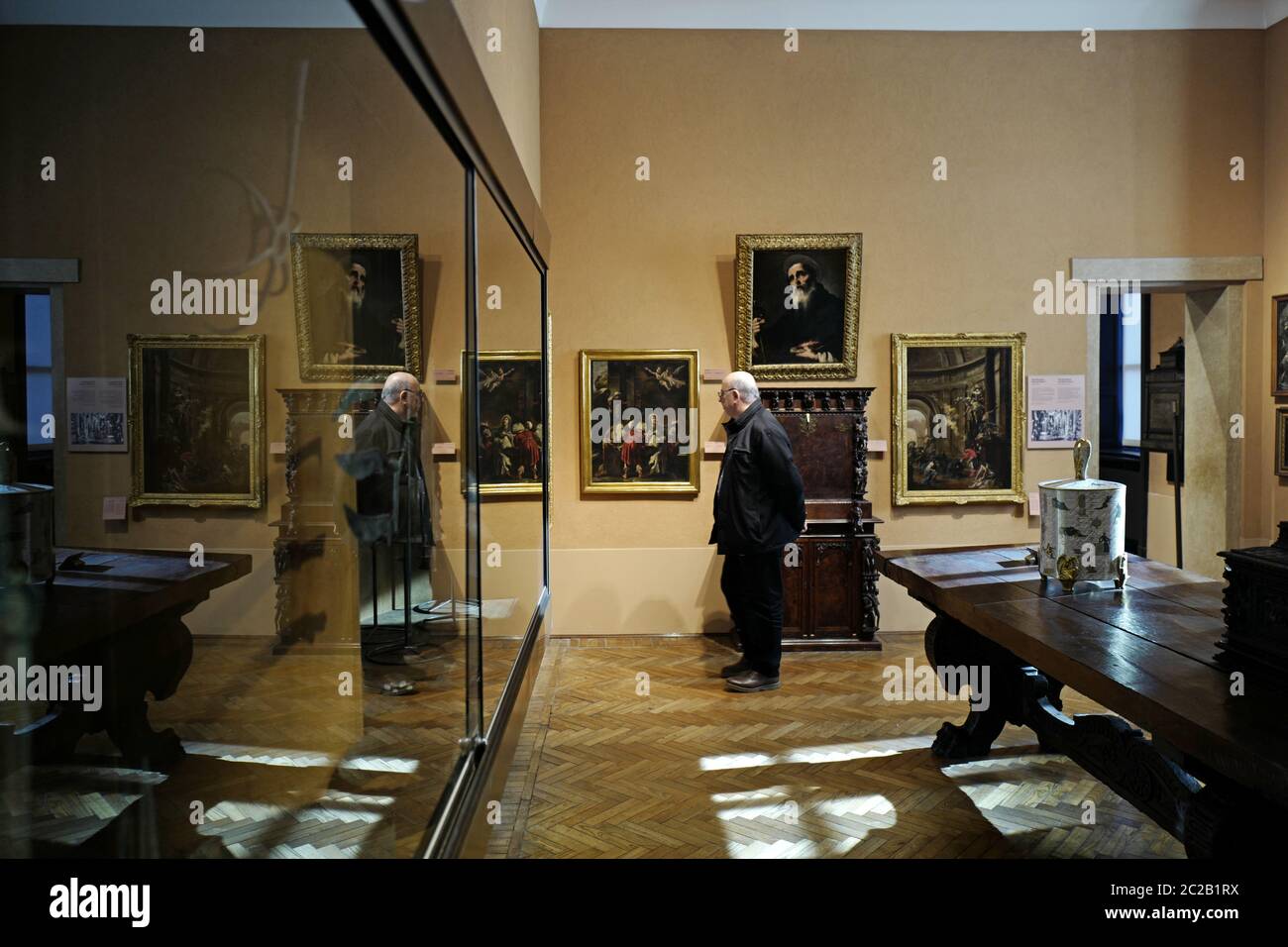 Collection d'art du musée Poldi Pezzoli, une maison historique transformée en musée public, à Milan. Banque D'Images