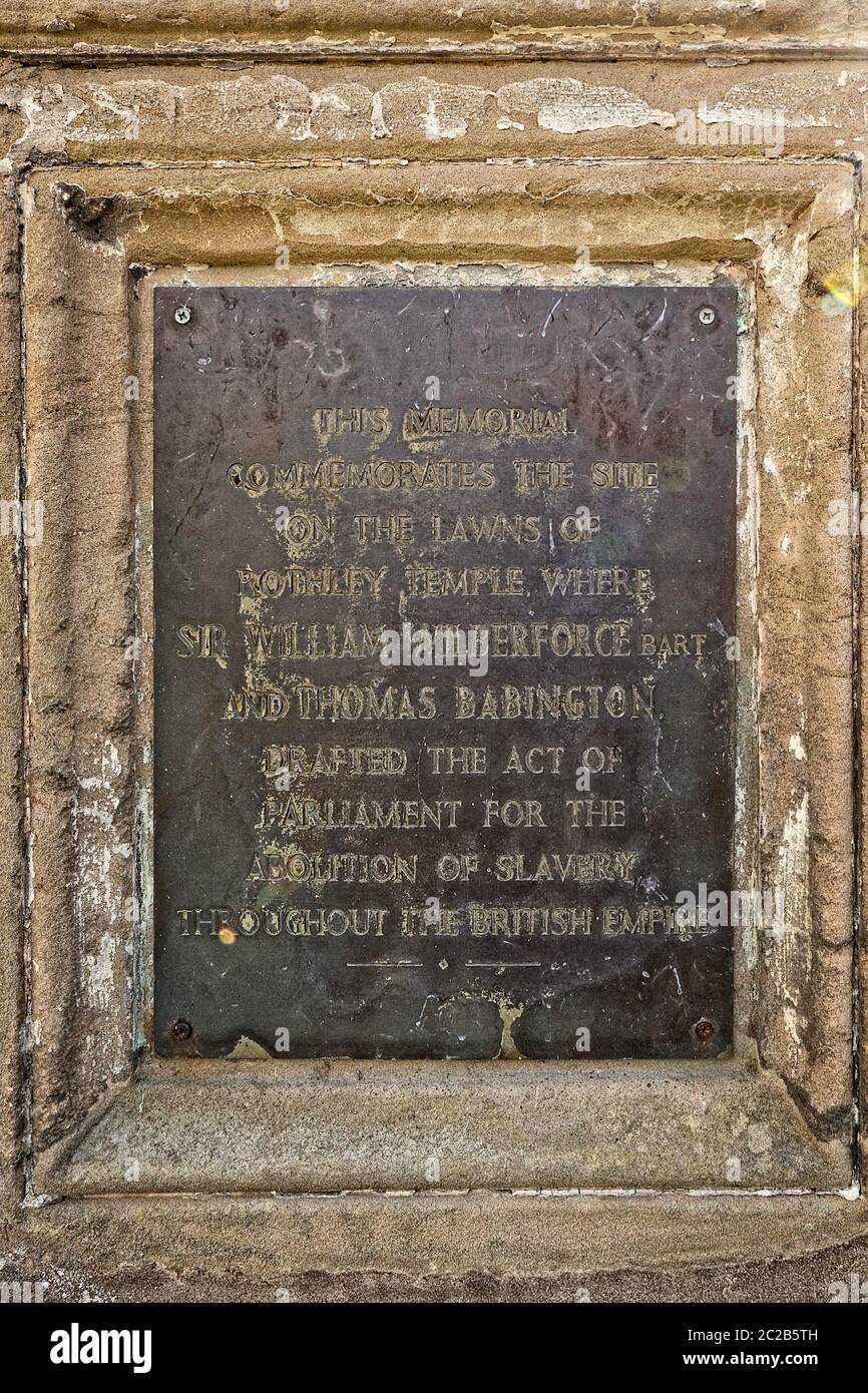 Abolition du commerce des esclaves dans tout l'Empire britannique - monuments commémoratifs Banque D'Images