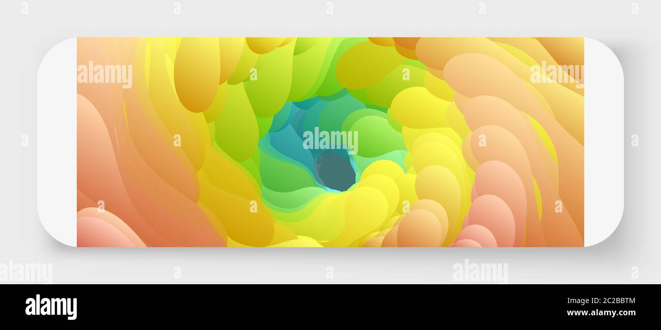 Arrière-plan liquide abstrait. Peinture tournoyée. Vortex de peinture numérique. illustration vectorielle 3d. Illustration de Vecteur