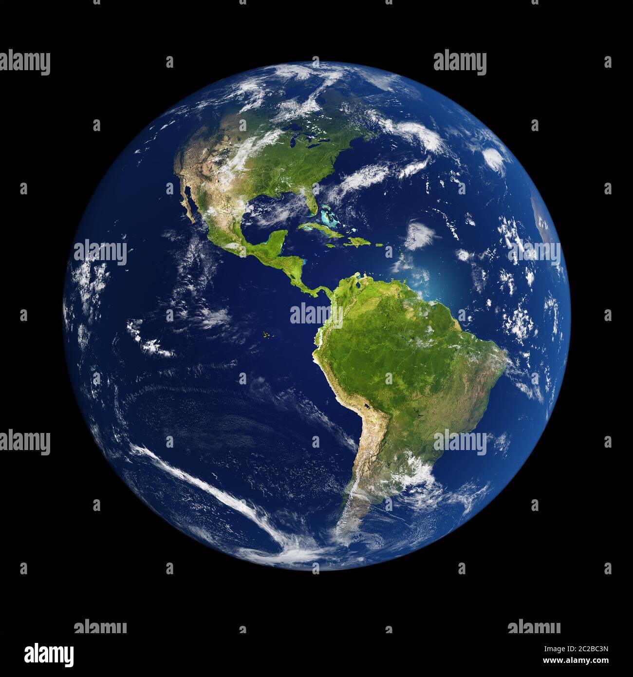 Planète Terre fait avec les textures de la NASA Banque D'Images