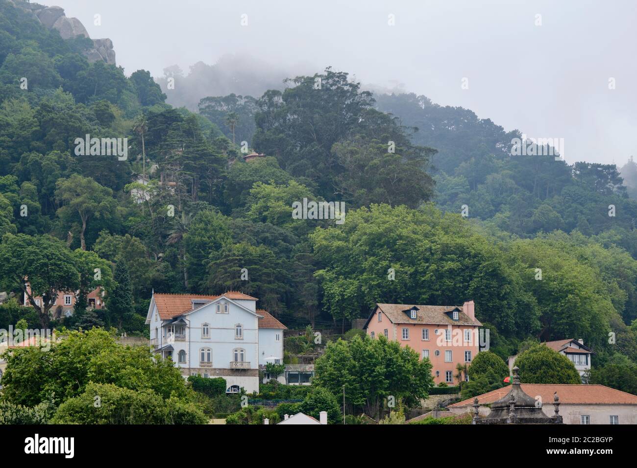 Vieille ville de Sintra. Un site classé au patrimoine mondial de l'UNESCO. Portugal Banque D'Images
