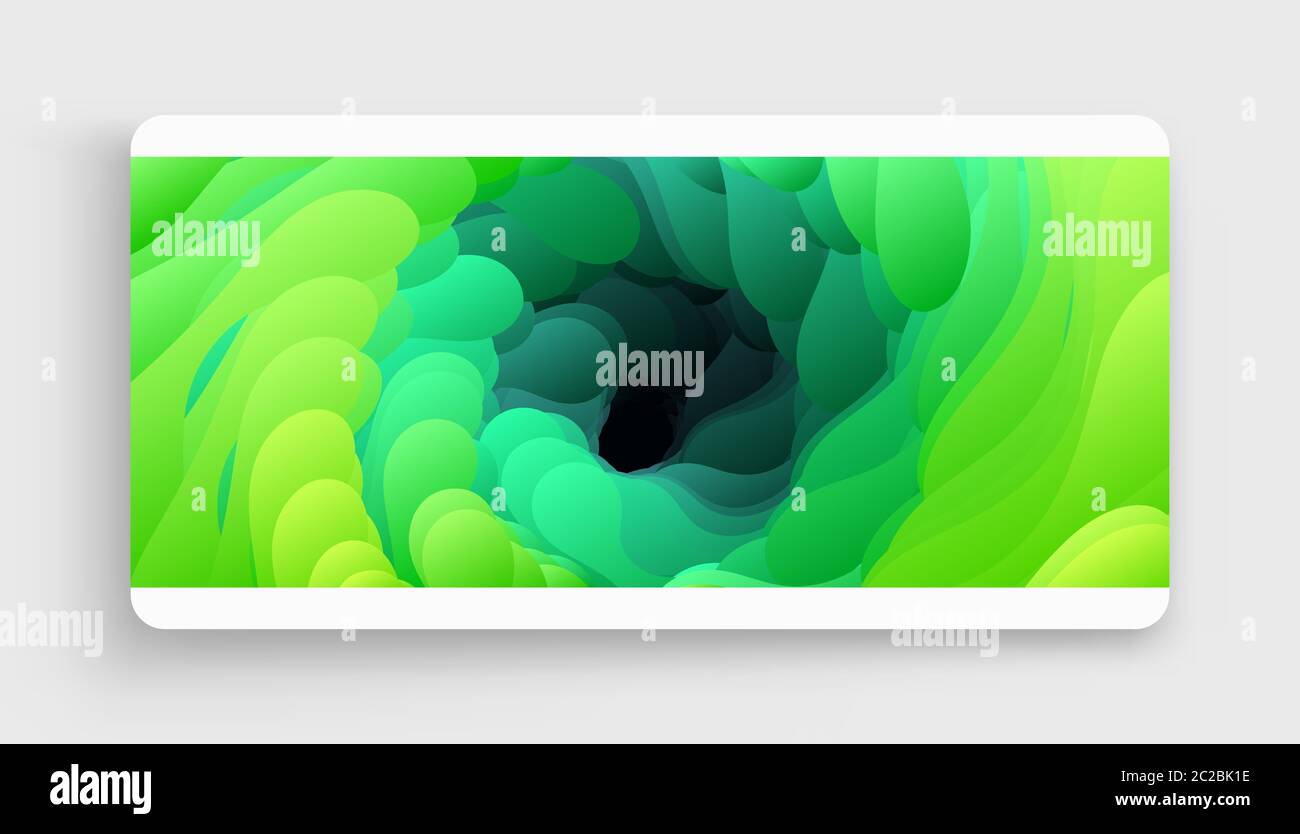 Arrière-plan liquide abstrait. Peinture tournoyée. Vortex de peinture numérique. illustration vectorielle 3d. Illustration de Vecteur