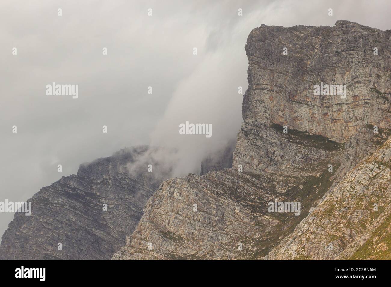 Quelques montagnes au nord de Rooi-Els Banque D'Images
