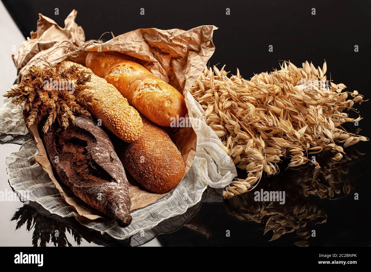 Pain et oreilles Banque D'Images