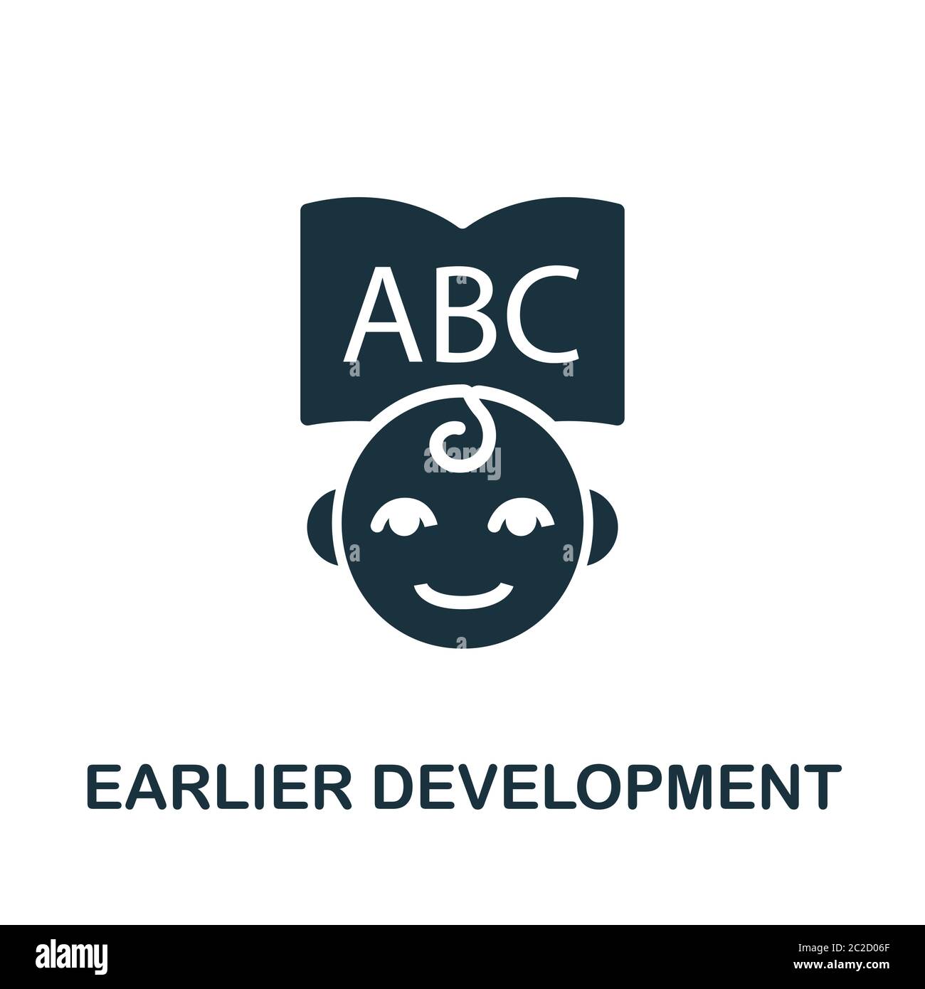 Icône développement antérieur. Élément simple de la collection développement enfant. Icône de développement antérieur créatif pour la conception Web, les modèles, les infographies Illustration de Vecteur