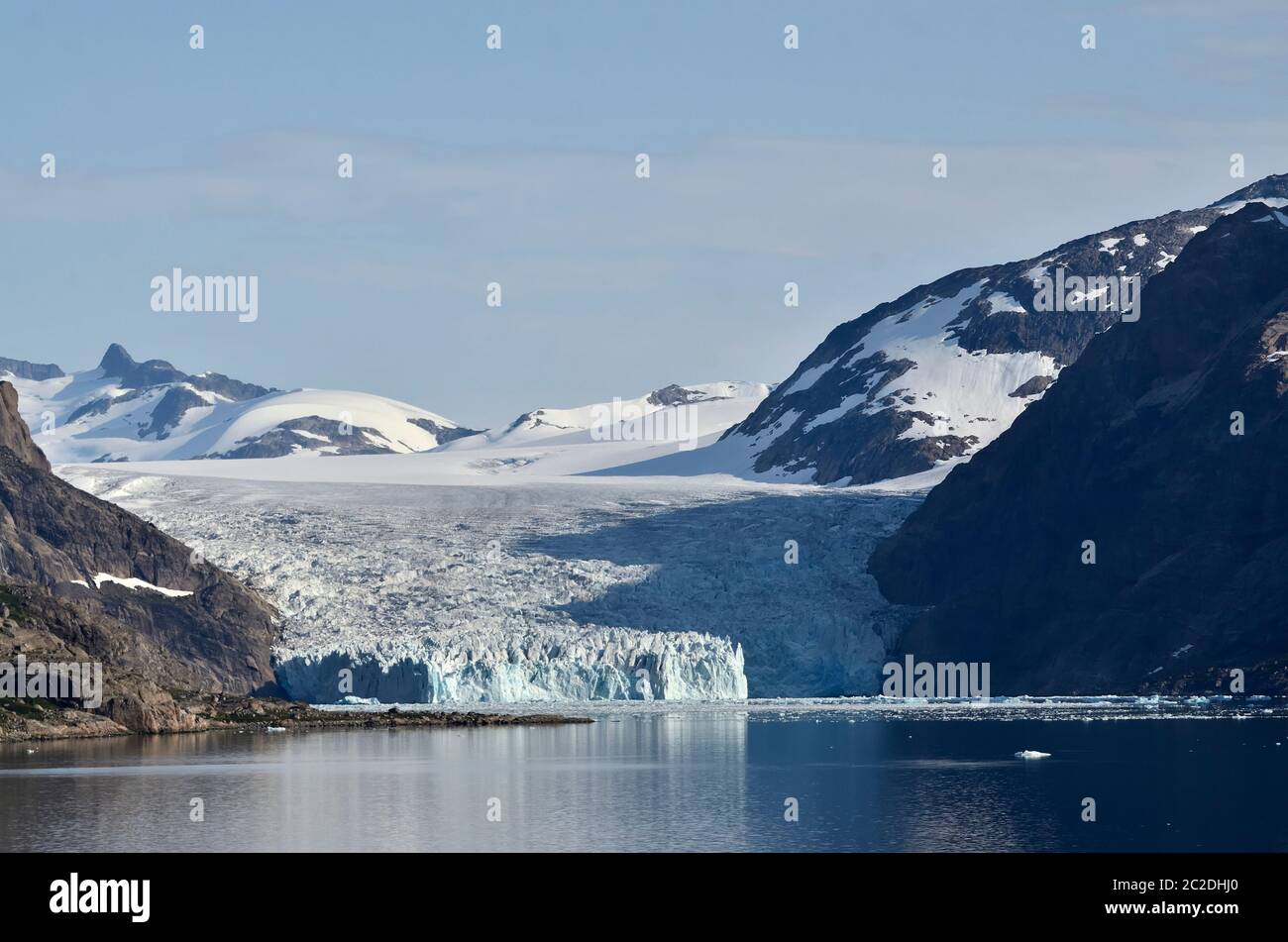Gletscher im Prins Christian Sund, Grönland Banque D'Images