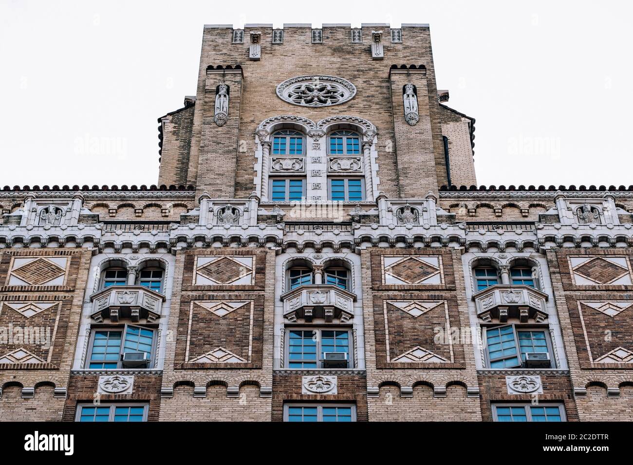 Vue rapprochée de l'ornement sur l'extérieur du bâtiment du 238 W 23th Street à Chelsea New York City Banque D'Images