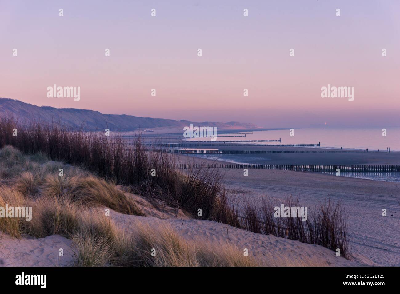 Belles impressions au bord de la mer aux pays-Bas Banque D'Images