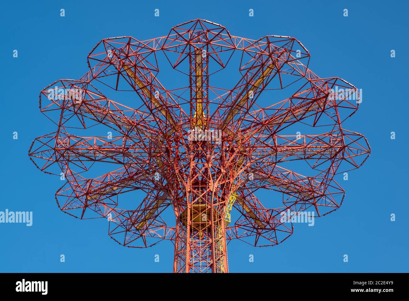 Coney island parachute jump vintage Banque de photographies et d’images
