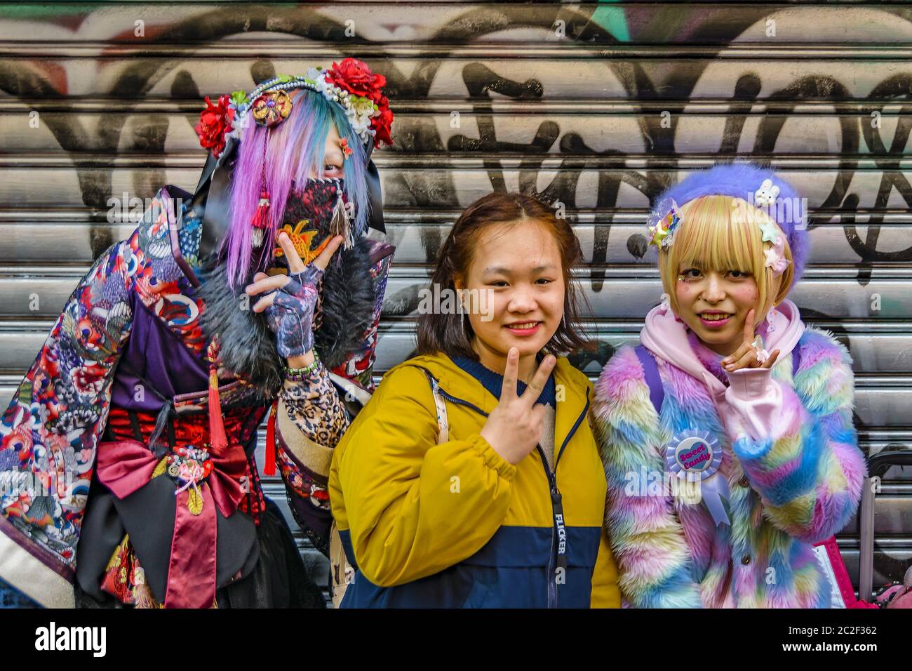 Cosplay Girls, Tokyo, Japon Banque D'Images