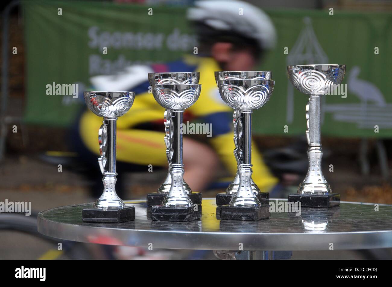 trophée pour la course cycliste Banque D'Images