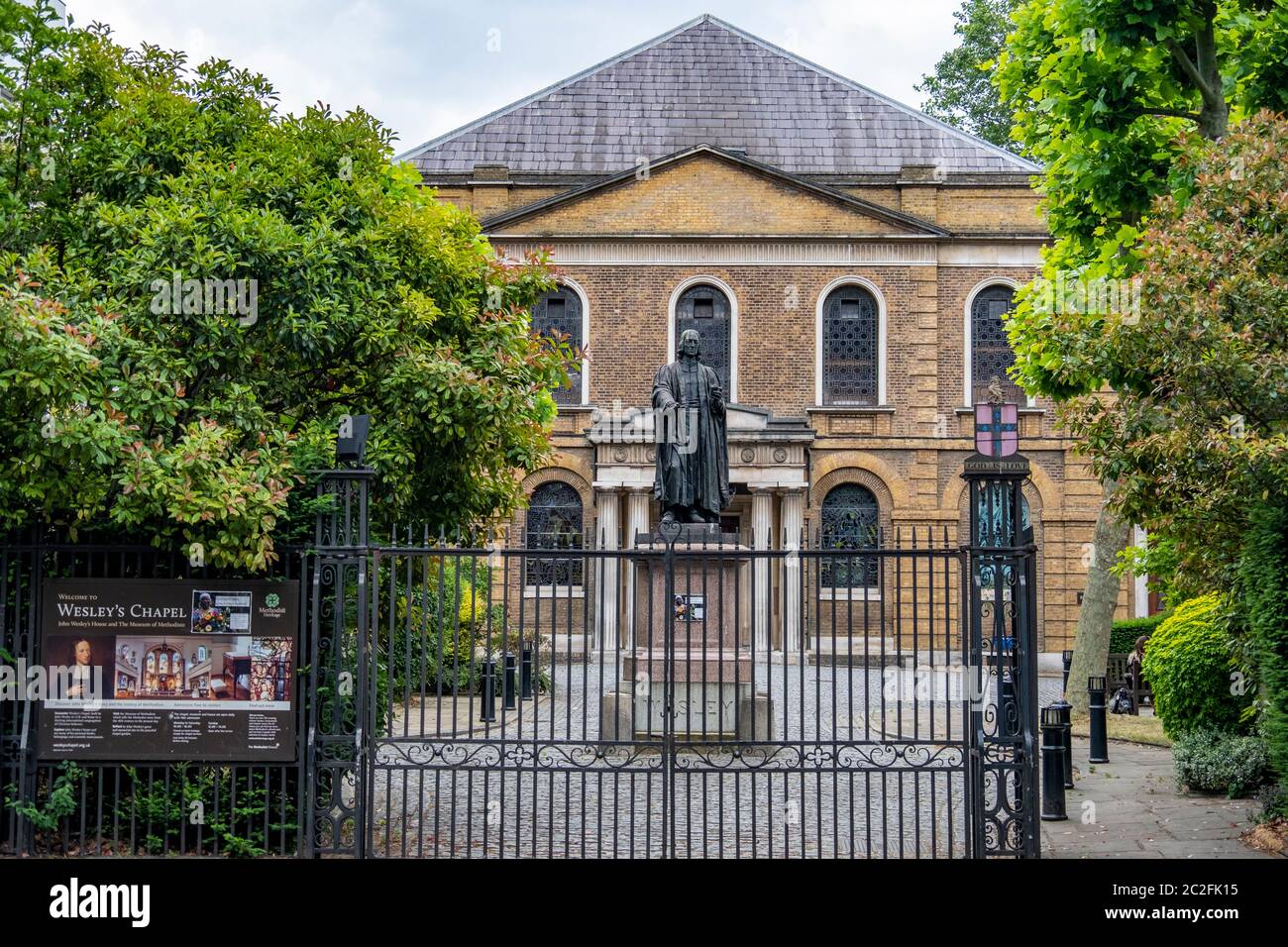 Wesley's Chapel - une église méthodiste dans la partie sud du quartier d'Islington de Londres Banque D'Images