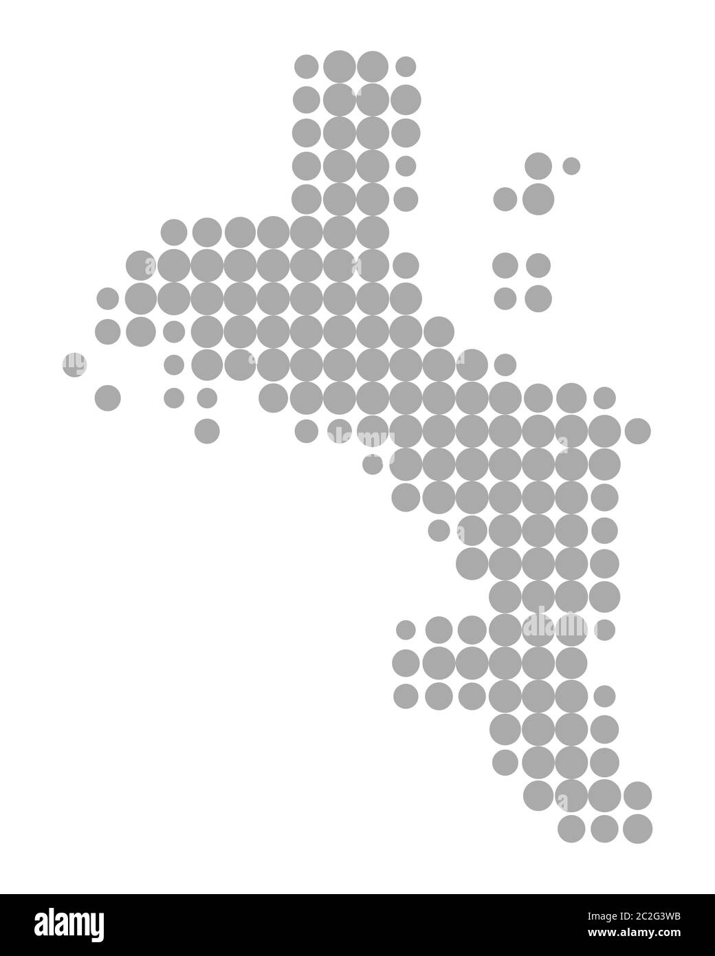 Carte de Mahé Banque D'Images