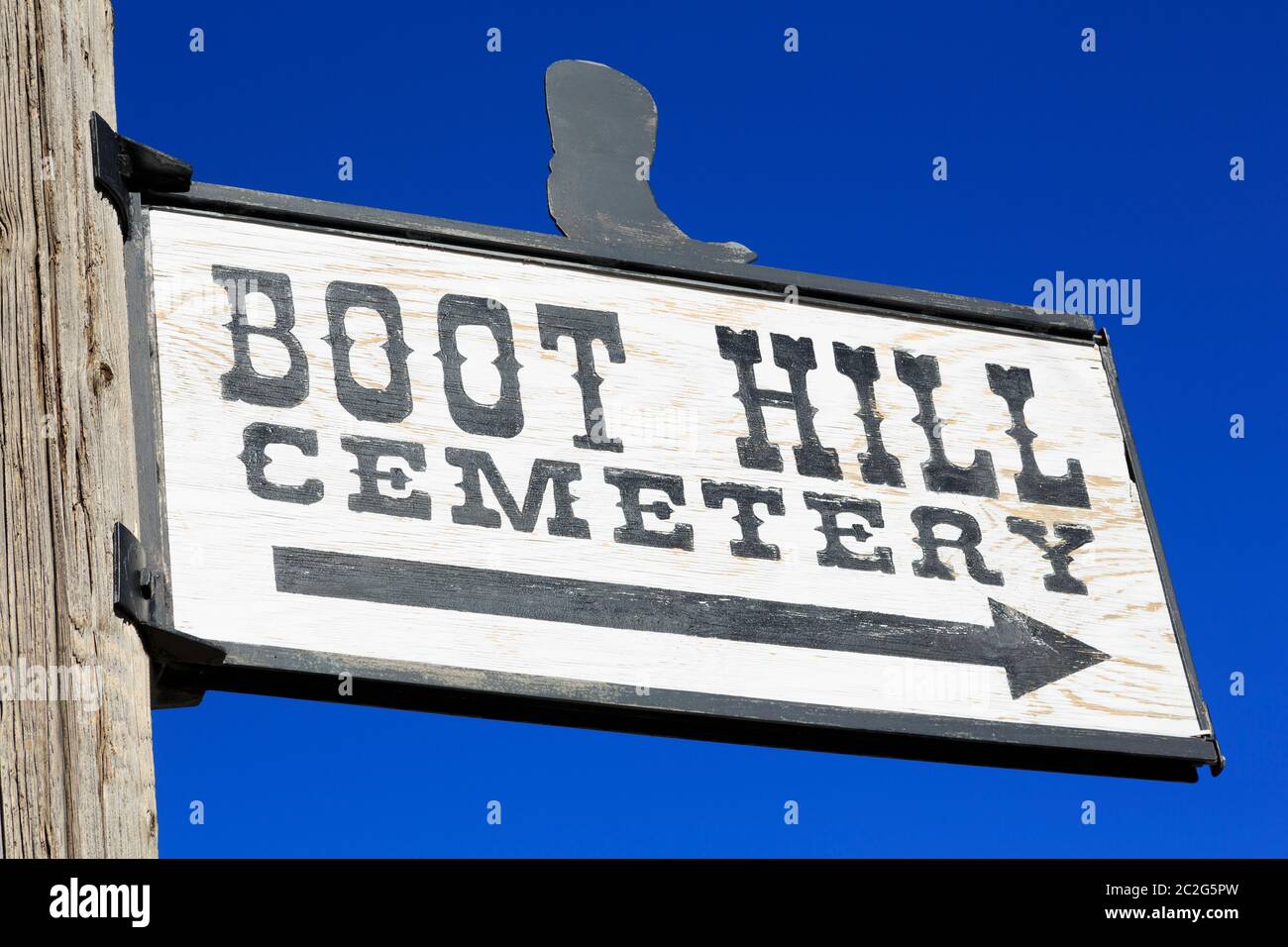 Cimetière de Boot Hill, Pioche, Nevada, États-Unis Banque D'Images