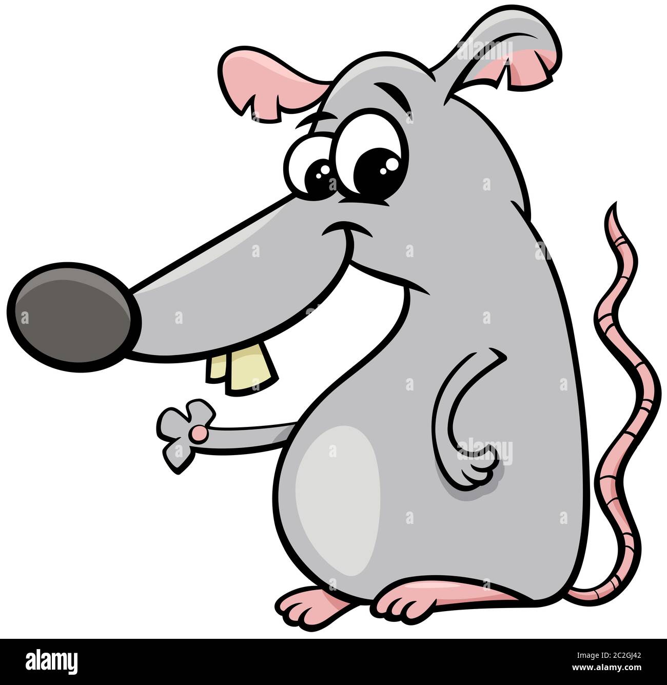 personnage animal de dessin animé de rat ou de souris Banque D'Images