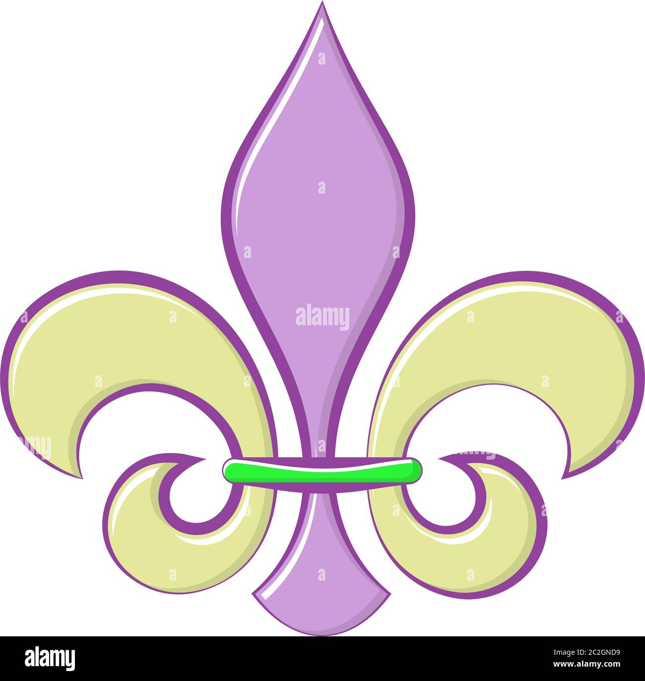 Fleur de LIS Calligraphique, Fleur-de-Lys ou Fleur-de-Luce, l'illustration  stylisée d'art vectoriel de Lily Image Vectorielle Stock - Alamy