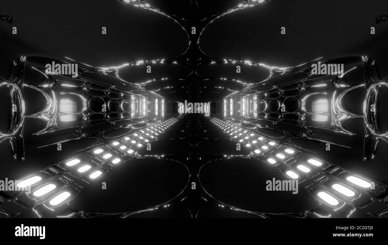 Scifi corridor tunnel futuriste 3d illustration image de fond d'avenir, rendu 3D bâtiment moderne Banque D'Images Scifi corridor tunnel futuriste 3d illustration image de fond d'avenir, rendu 3D bâtiment moderne Banque D'Images