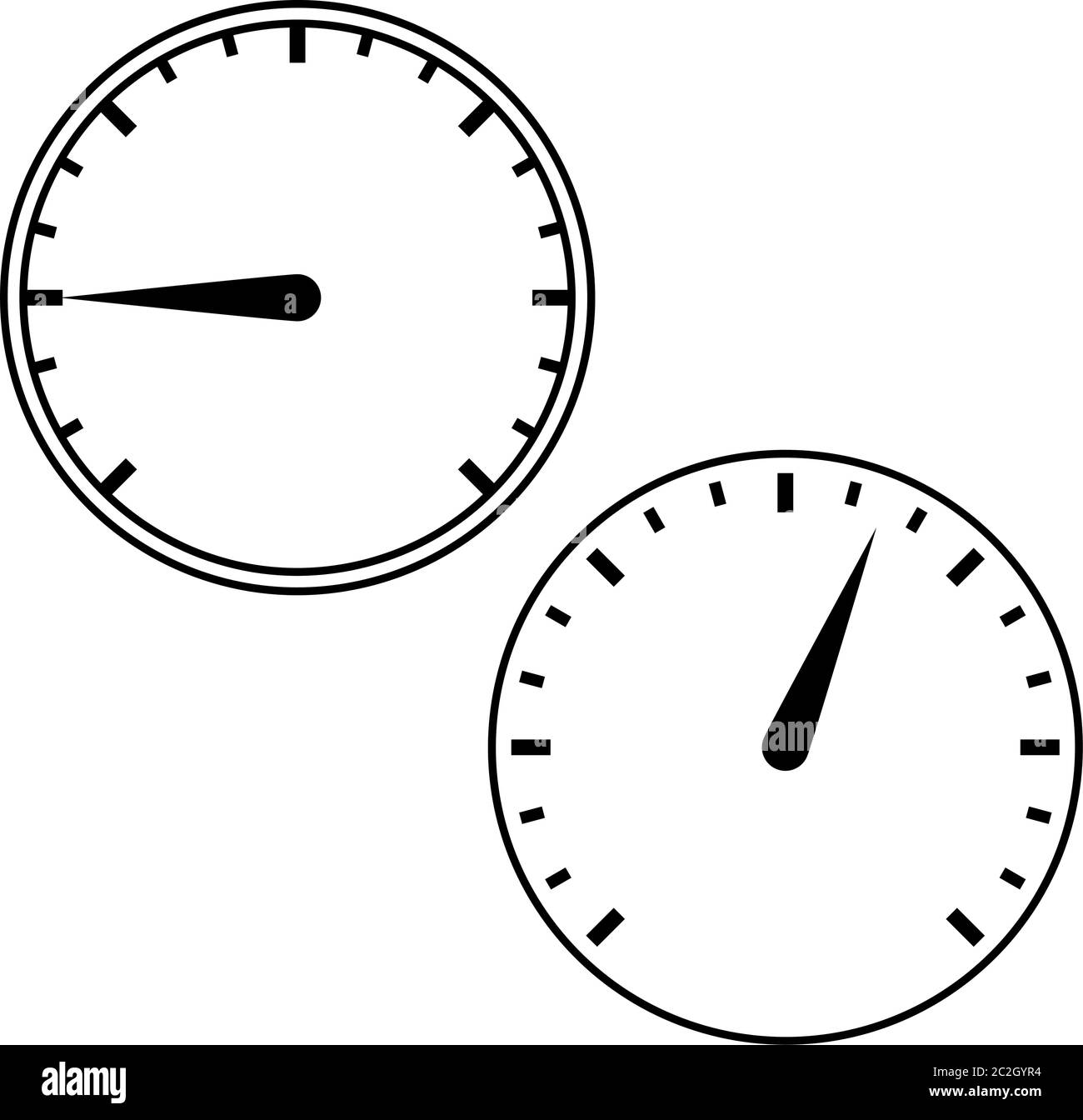 Illustration de l'icône indicateur de vitesse Vector Art Illustration de Vecteur