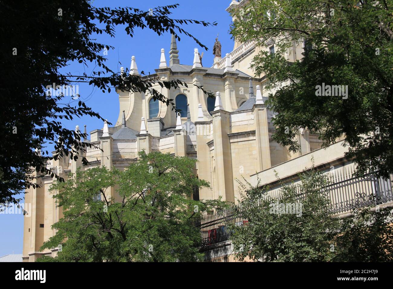 La cathédrale d'Almudena à Madrid, Espagne Banque D'Images