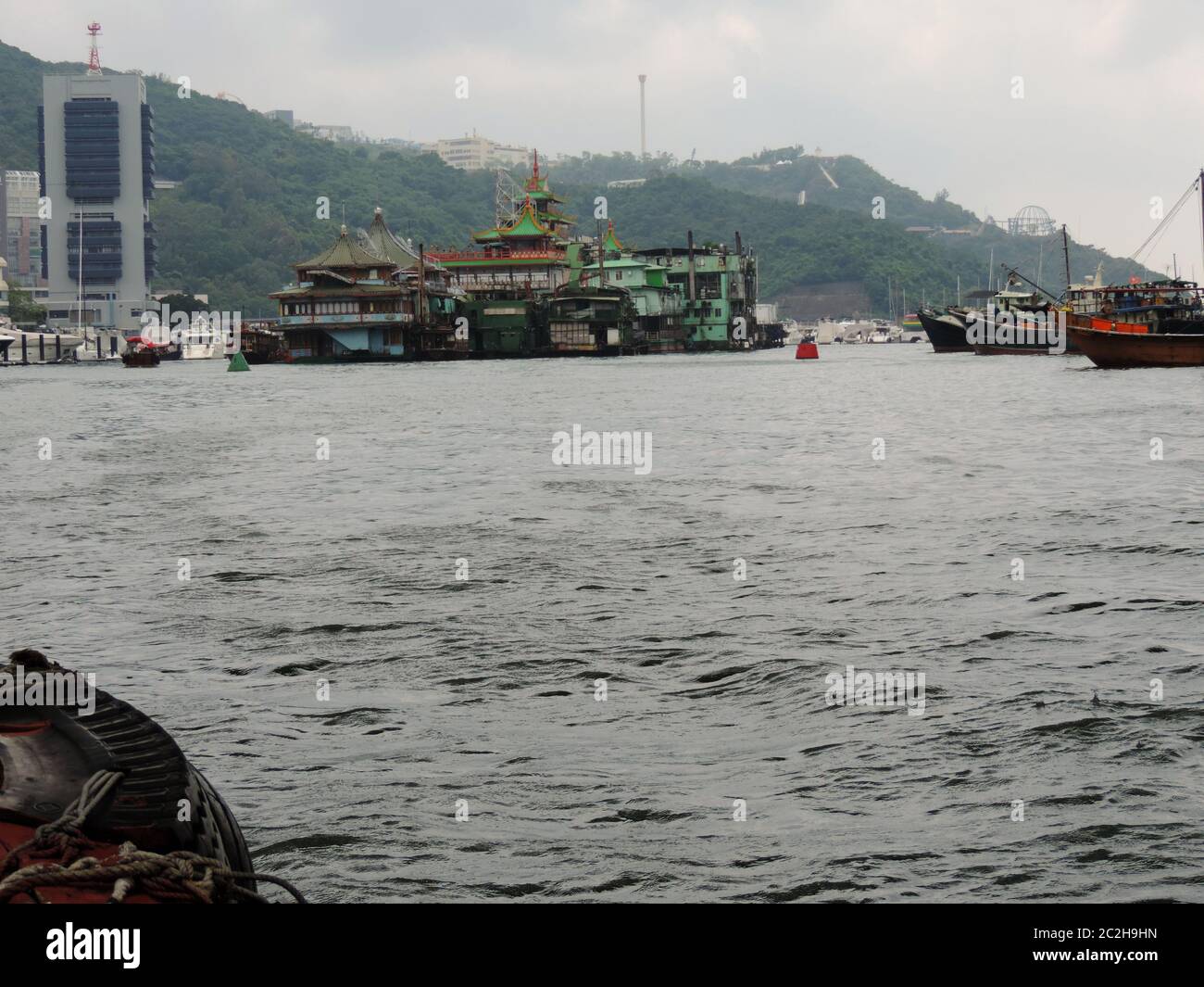 Port d'Aberdeen sur l'île de Hong Kong Banque D'Images