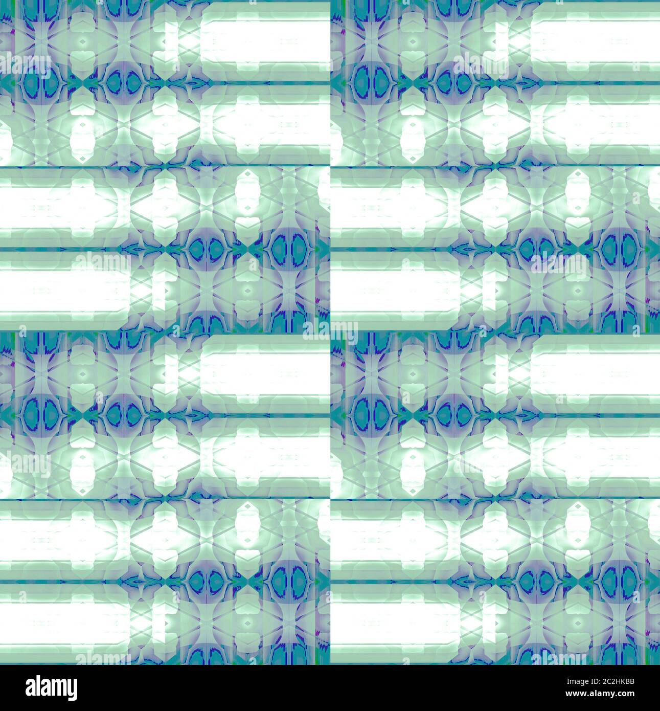 Motif à carreaux sans couture blanc vert pâle turquoise violet Banque D'Images