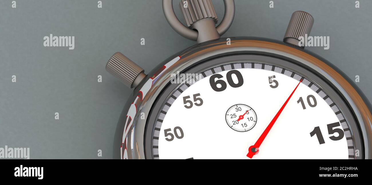 StopWatch 3d Business Banque D'Images