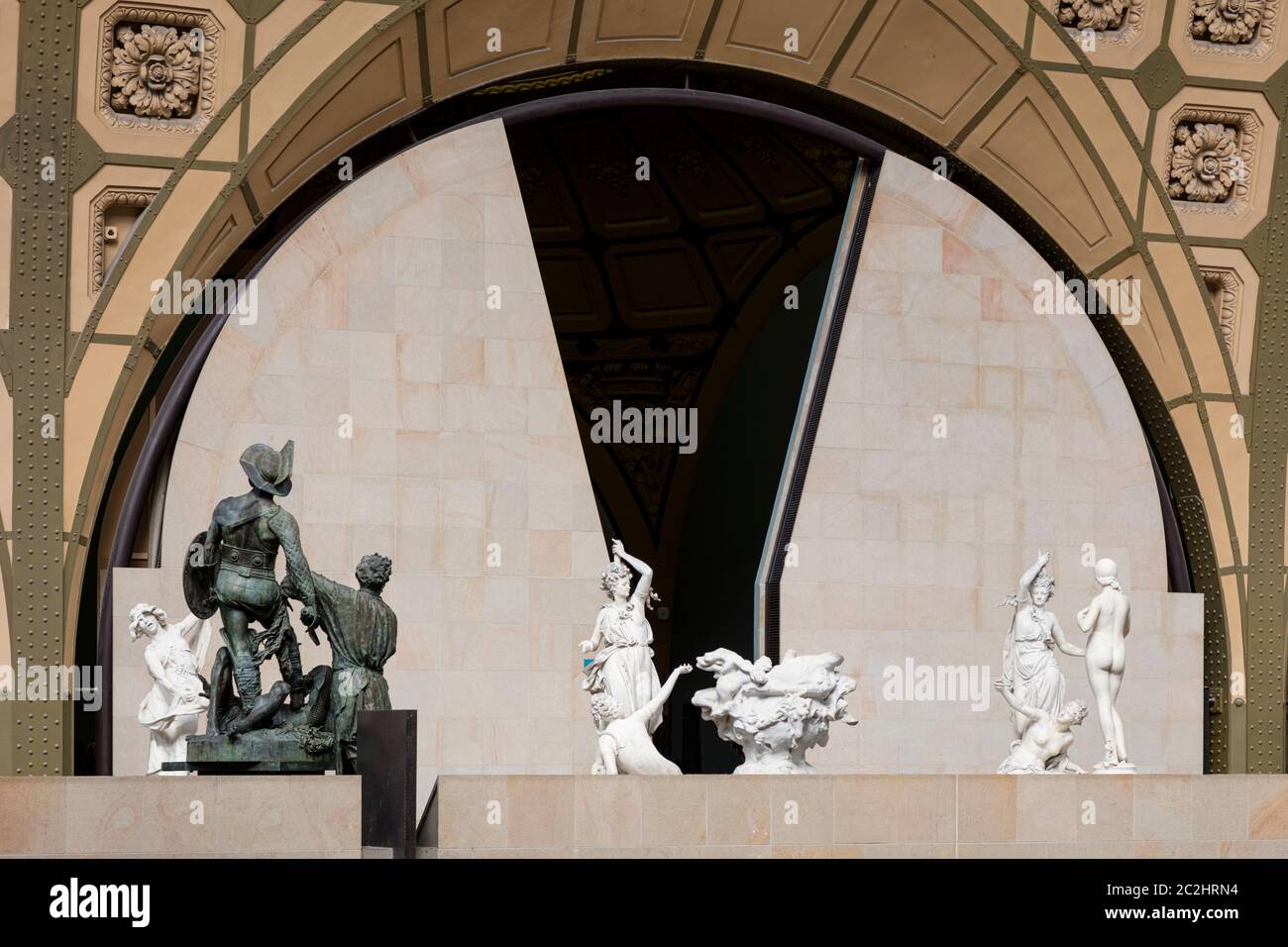 Sculptures classiques exposées au Musée d'Orsay, Paris, Ile-de-France, France Banque D'Images