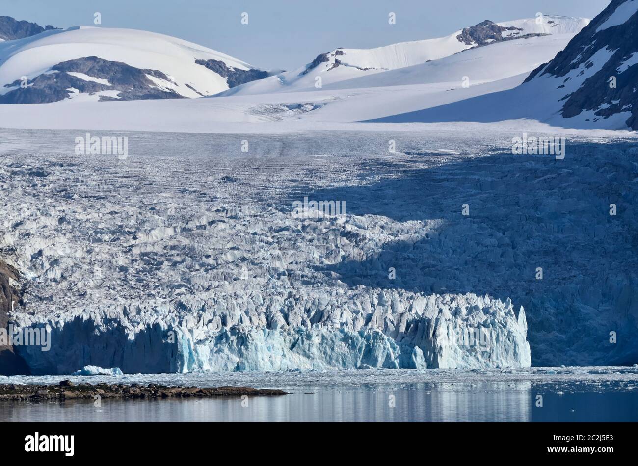 Gletscher im Prins Christian Sund, Grönland Banque D'Images