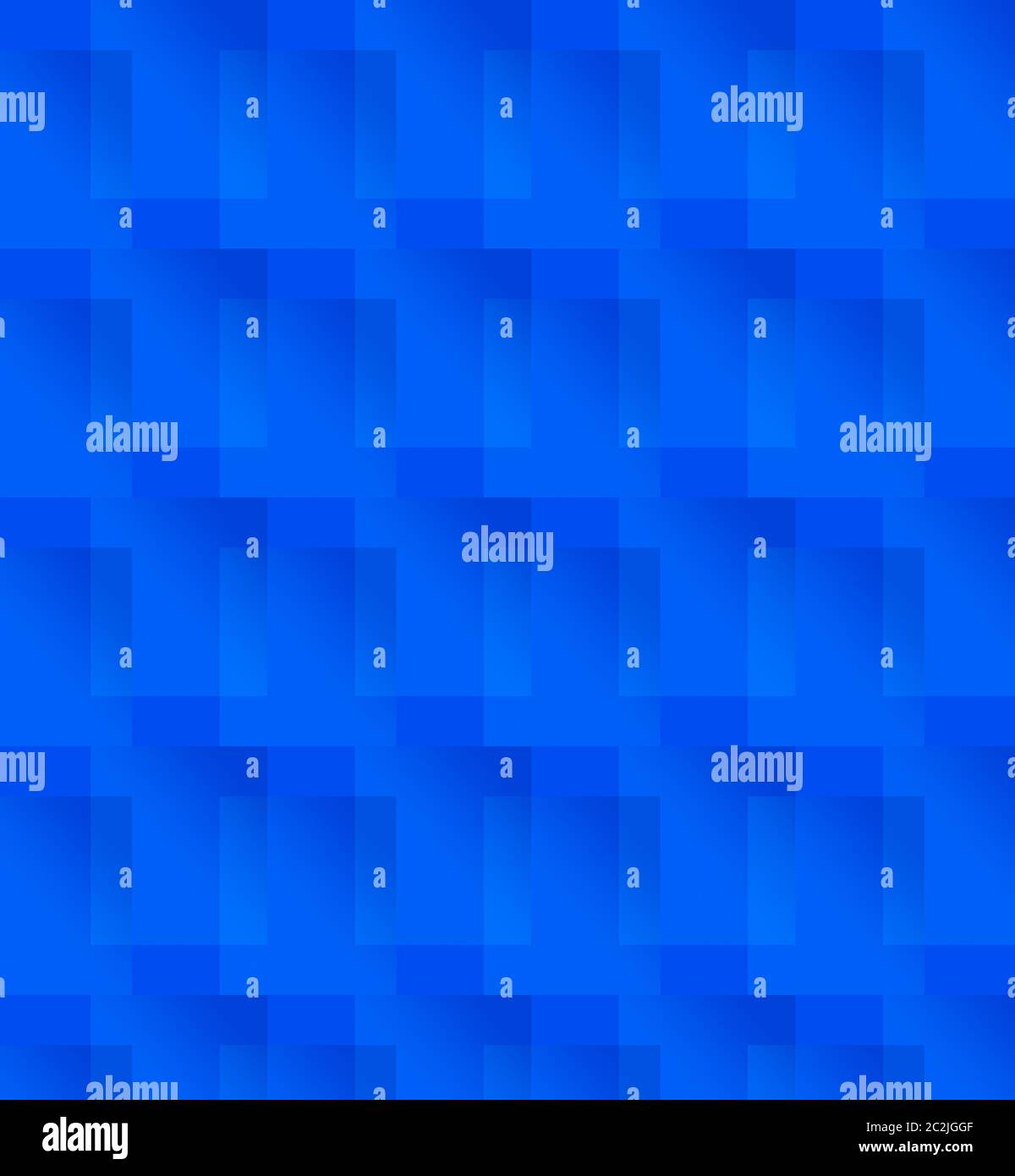 Motif géométrique simple sans couture avec carrés bleus. Banque D'Images