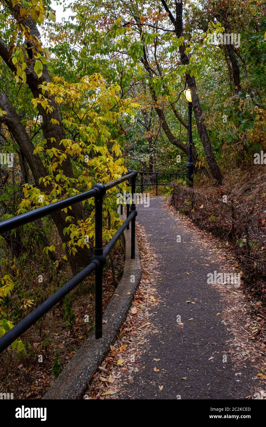 Couleur du début de l'automne dans Central Park South Banque D'Images