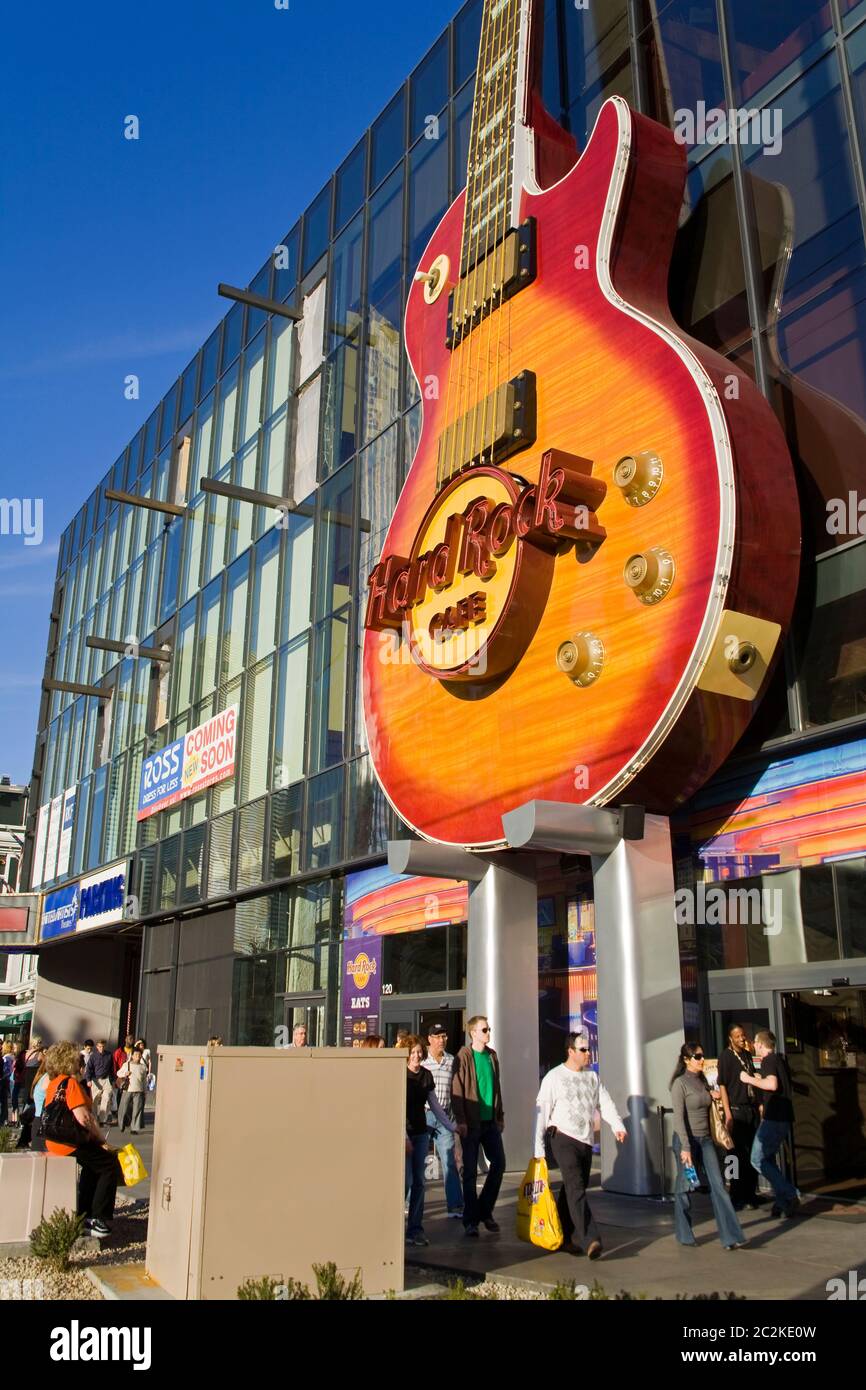 Hard Rock Cafe au centre commercial Showcase, Las Vegas, Nevada, États-Unis Banque D'Images