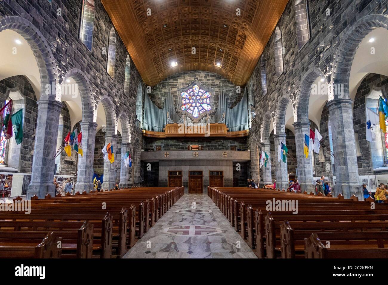 Galway Cathedral aka Cathedral of Our Lady a assumé dans le ciel et St Nicholas, Galway, République d'Irlande, Europe Banque D'Images