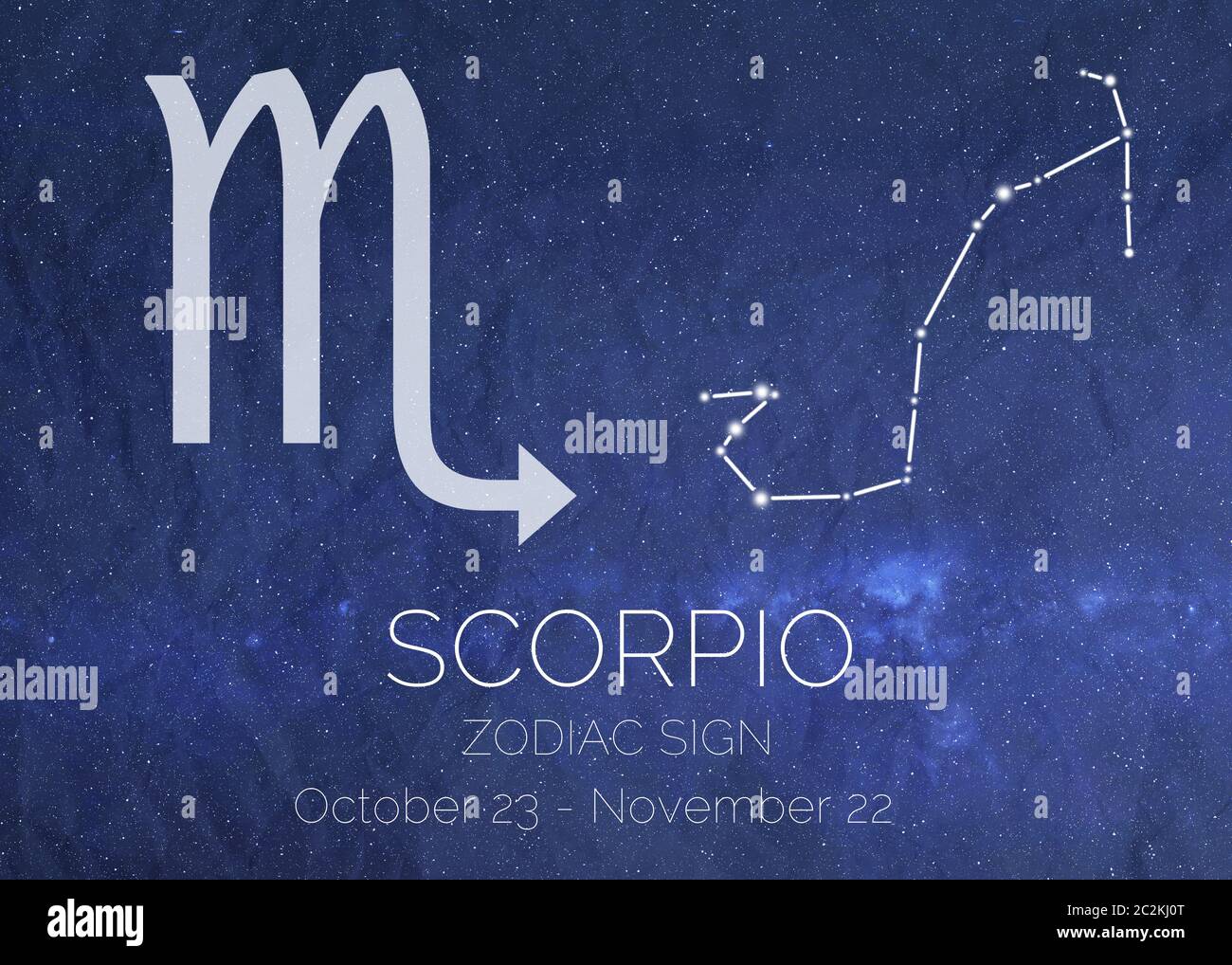 Signe du zodiaque - Scorpion. Infographies astrologiques cool. Éléments de cette image fournis par la NASA Banque D'Images