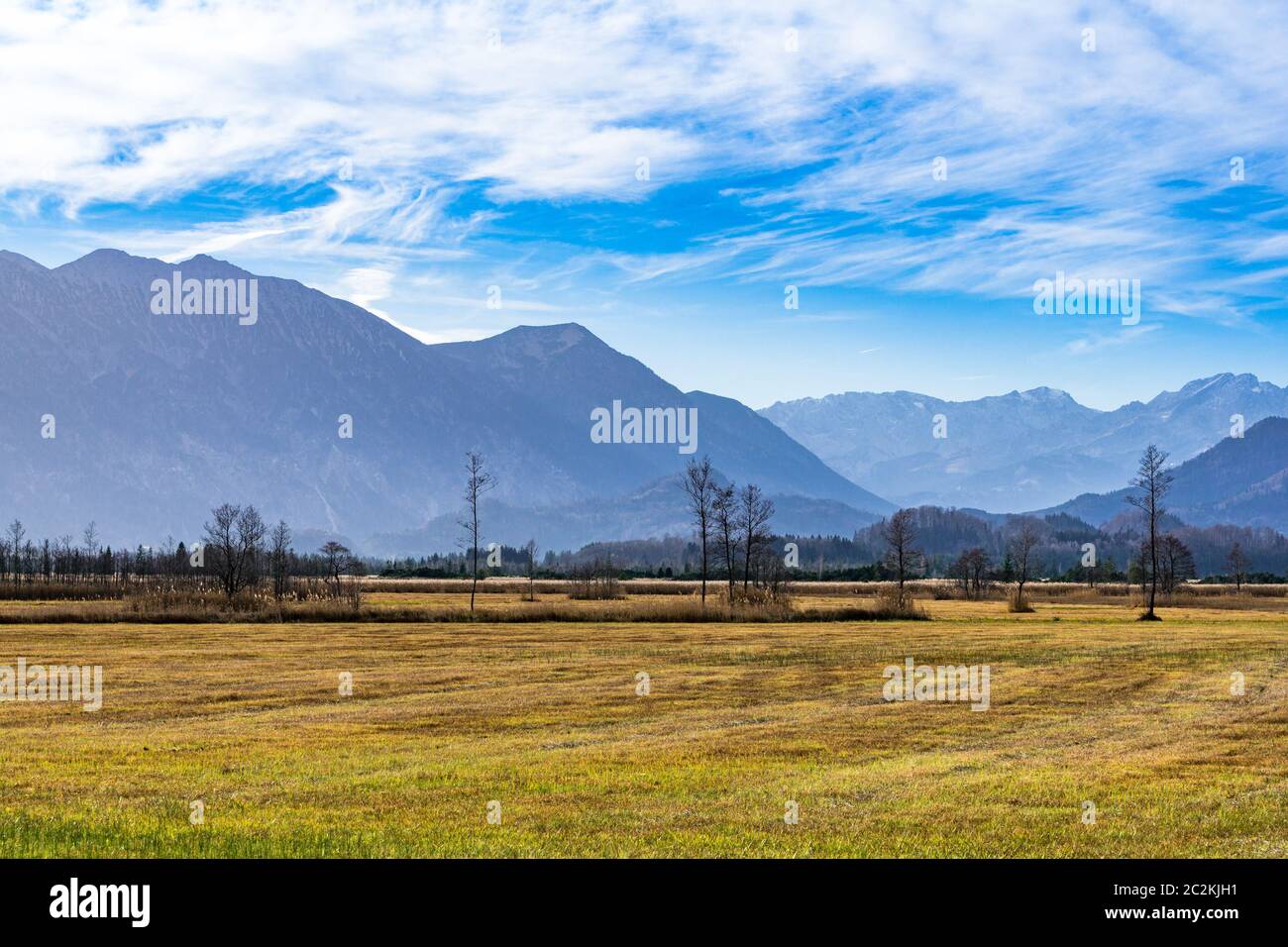 Murnauer Moos en automne Banque D'Images