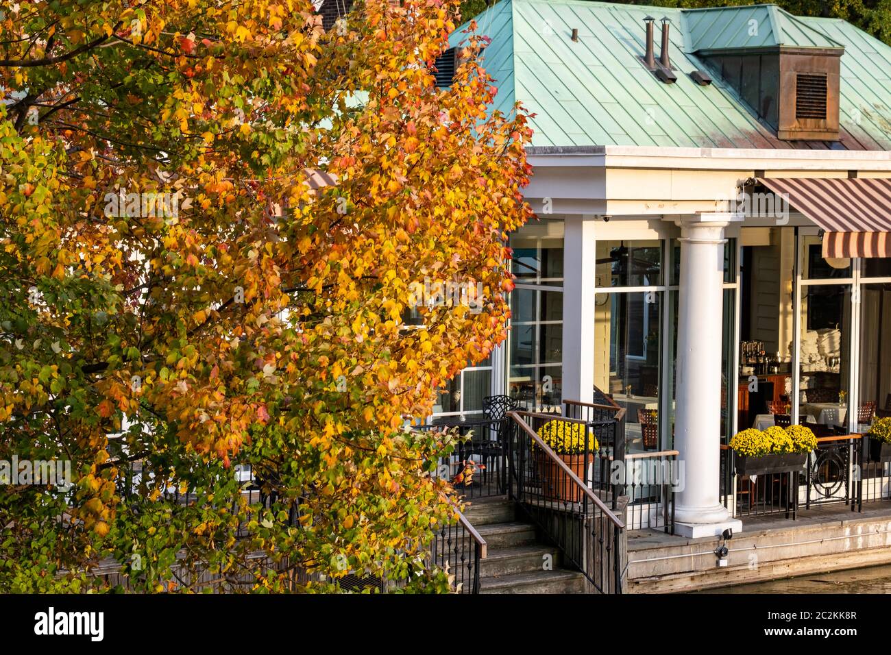 Couleur du feuillage d'automne de Central Park à Manhattan Banque D'Images