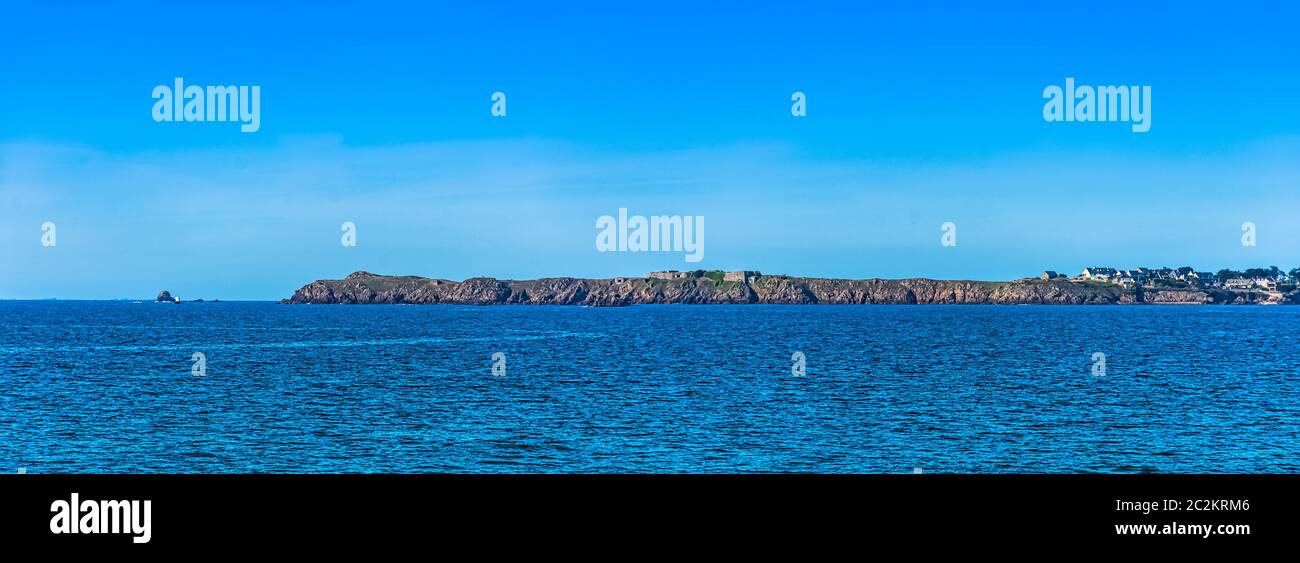 Bailiwick de Jersey connu sous le nom d'île de Jersey - île britannique sur la côte française Banque D'Images