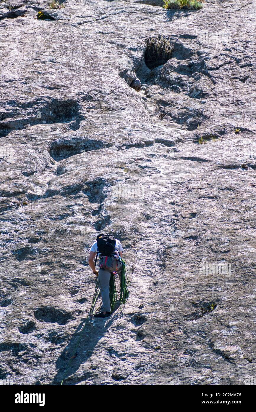 alpinistes dans le parc national Banque D'Images