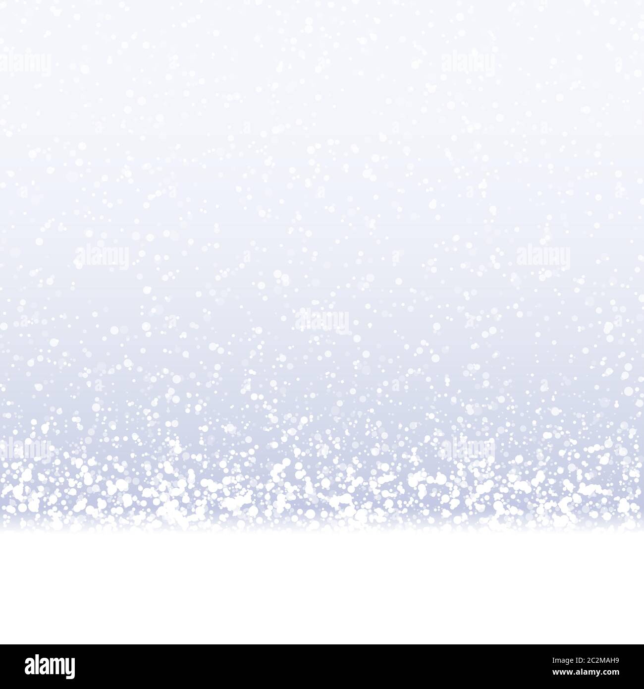 Vecteur EPS 10 fond de noël avec chute de neige blanc sur fond de couleur bleu argent Banque D'Images