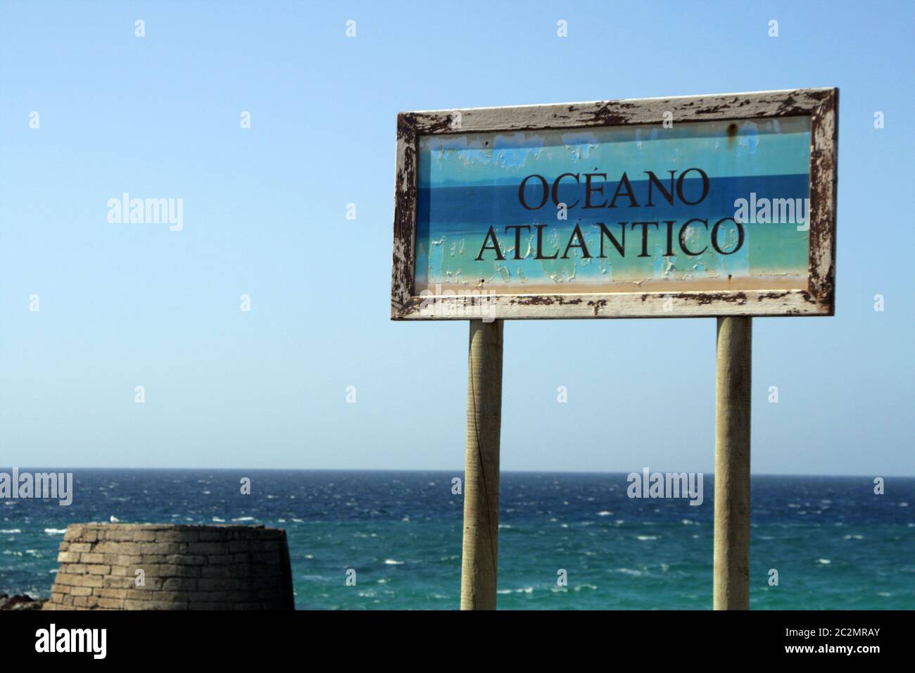 Oceano Atlantico. Andalousie Banque D'Images