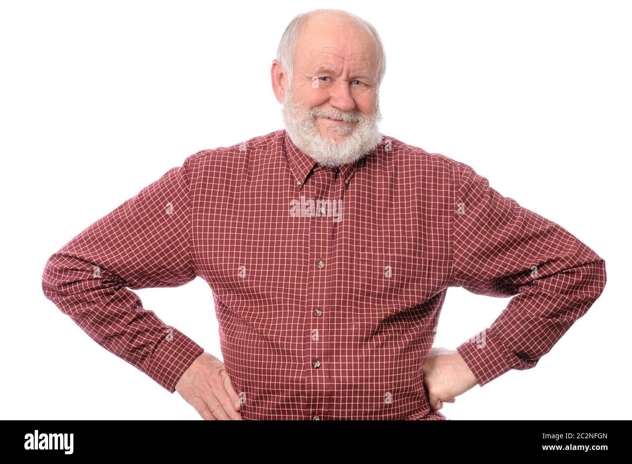 Man souriant isolated on white Banque D'Images