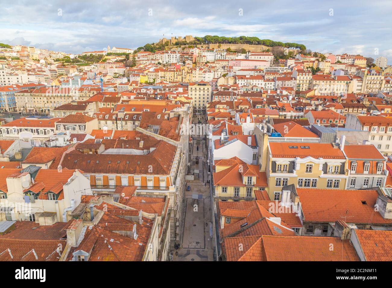 Lisbon cityscape panorama du Portugal. Banque D'Images