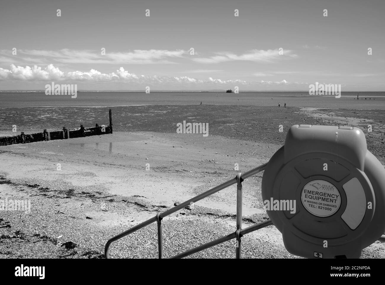 St Helens Duver Beach île de Wight à marée basse promenez-vous le long de la ligne de rivage Banque D'Images