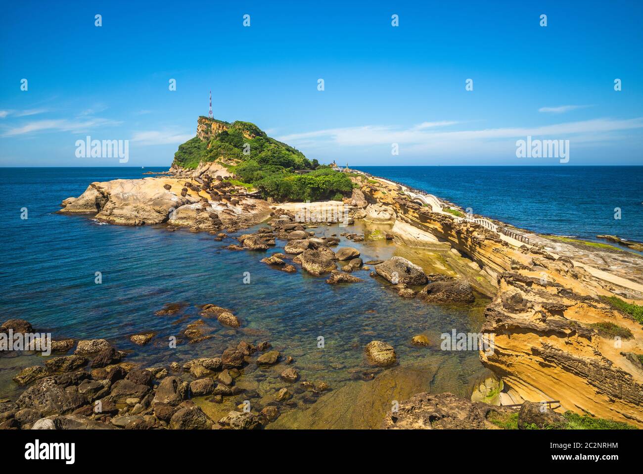Cuesta de Yehliu Geopark, nouvelle ville de taipei, taïwan Banque D'Images